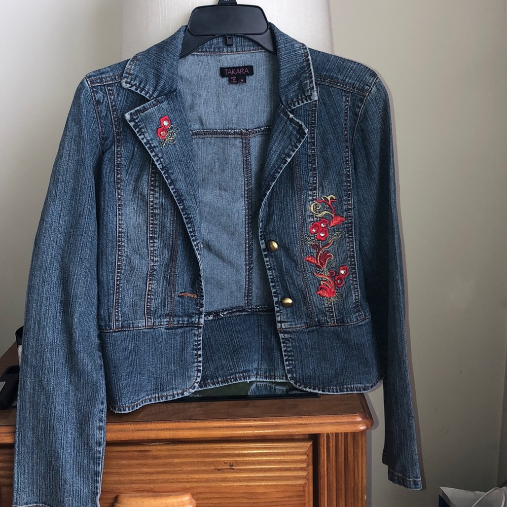 Takara Jean jacket with embroidery